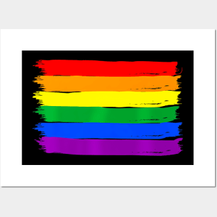 Gay Pride Support Love Rainbow Flag Lgbtq Flag Lgbt Rights Posters and Art